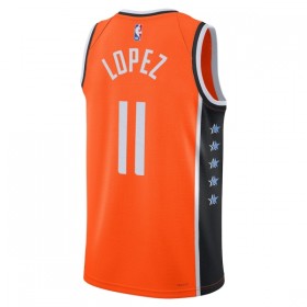 Dres Los Angeles Clippers Brook Lopez Nike 2025-26 City Edition Naranča Swingman